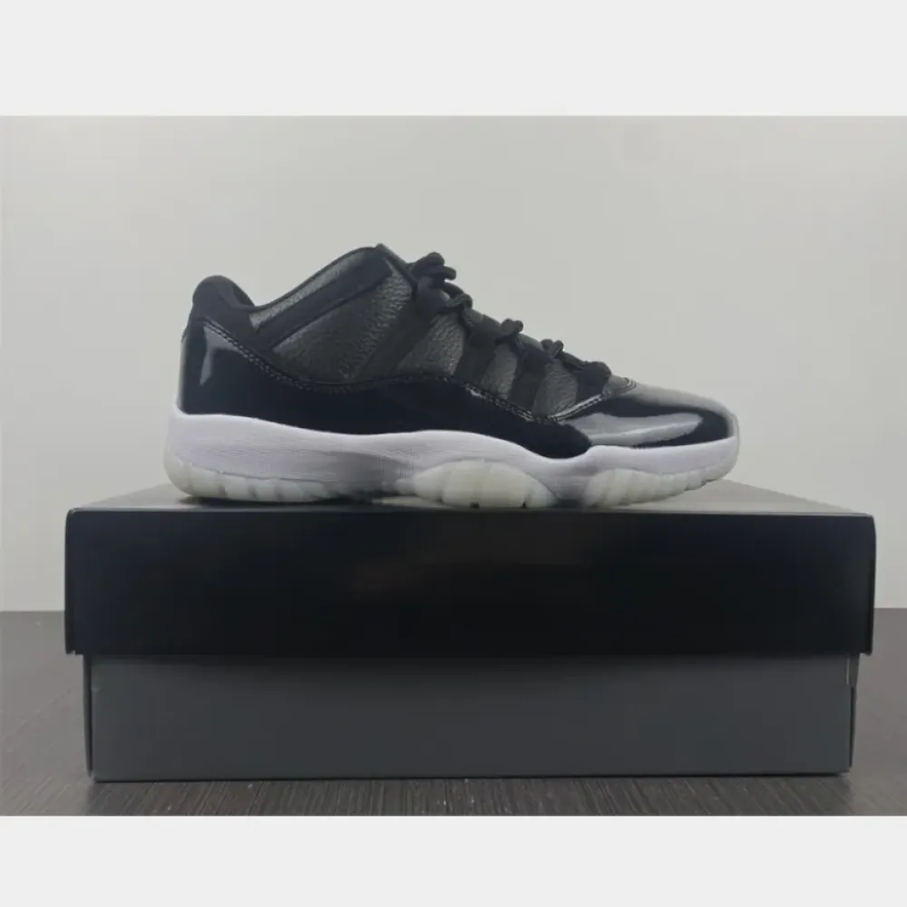 Air Jordan 11 Low “72-10” Black/Gym Red-White-Sail  AV2187-001