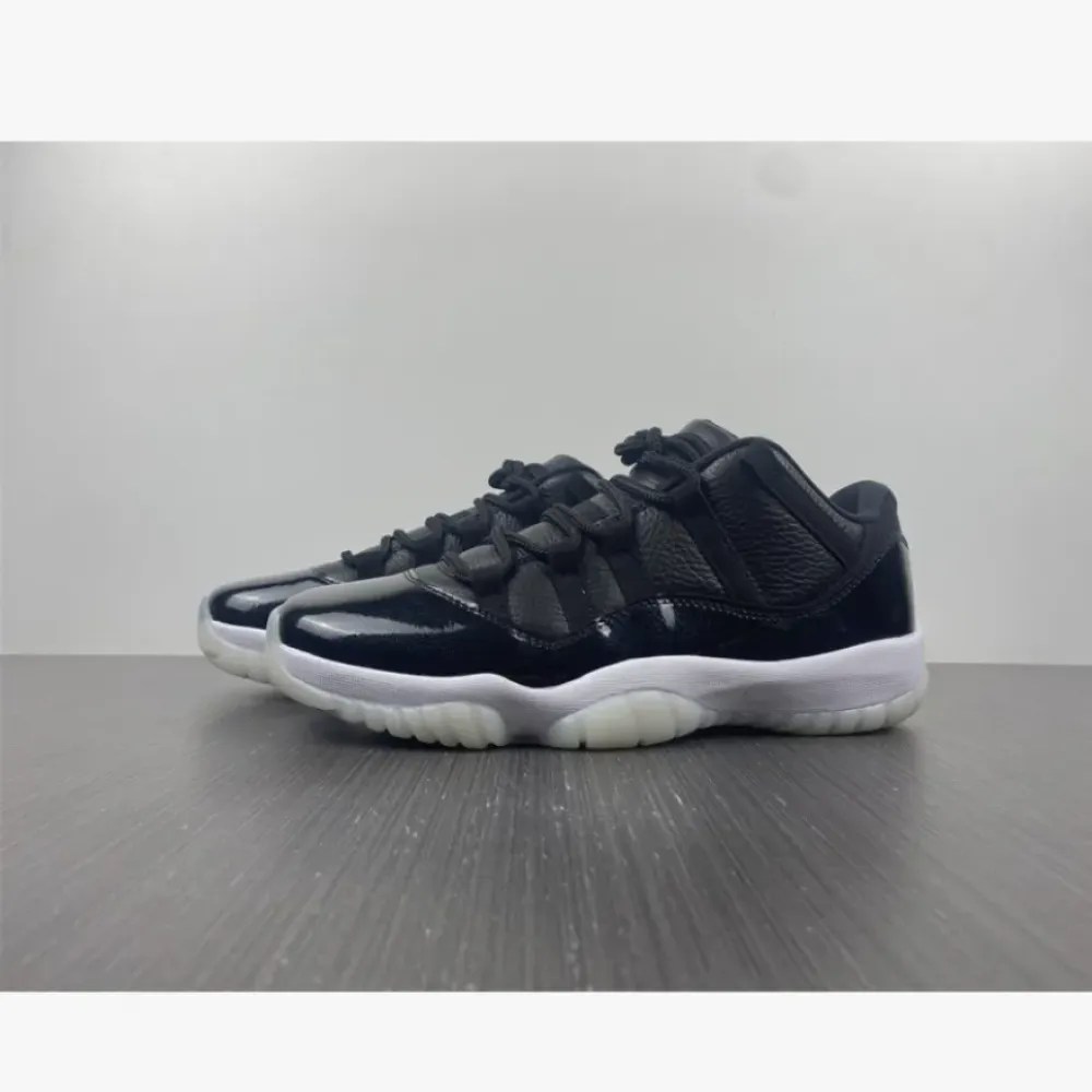 Air Jordan 11 Low “72-10” Black/Gym Red-White-Sail  AV2187-001