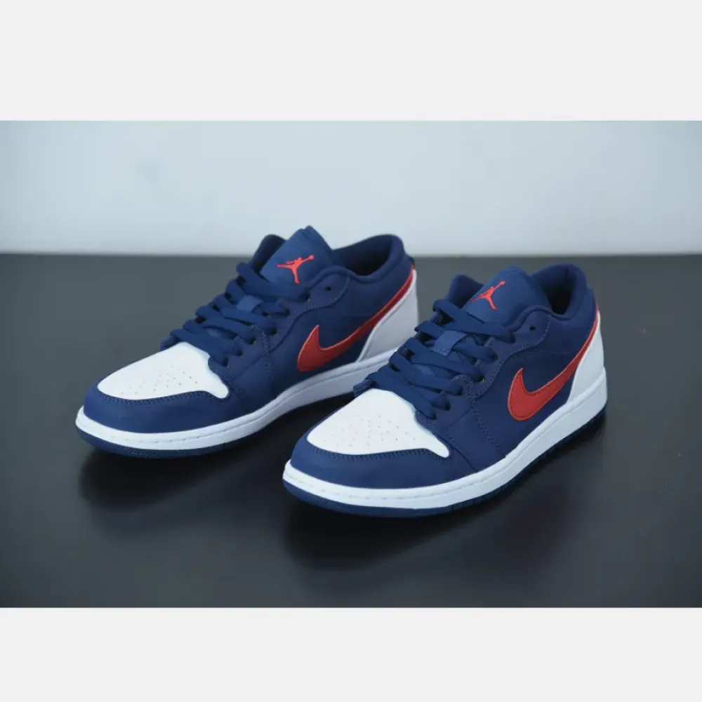 Air Jordan 1 Low ‘USA’ Navy Blue/White-Red  CZ8454-400