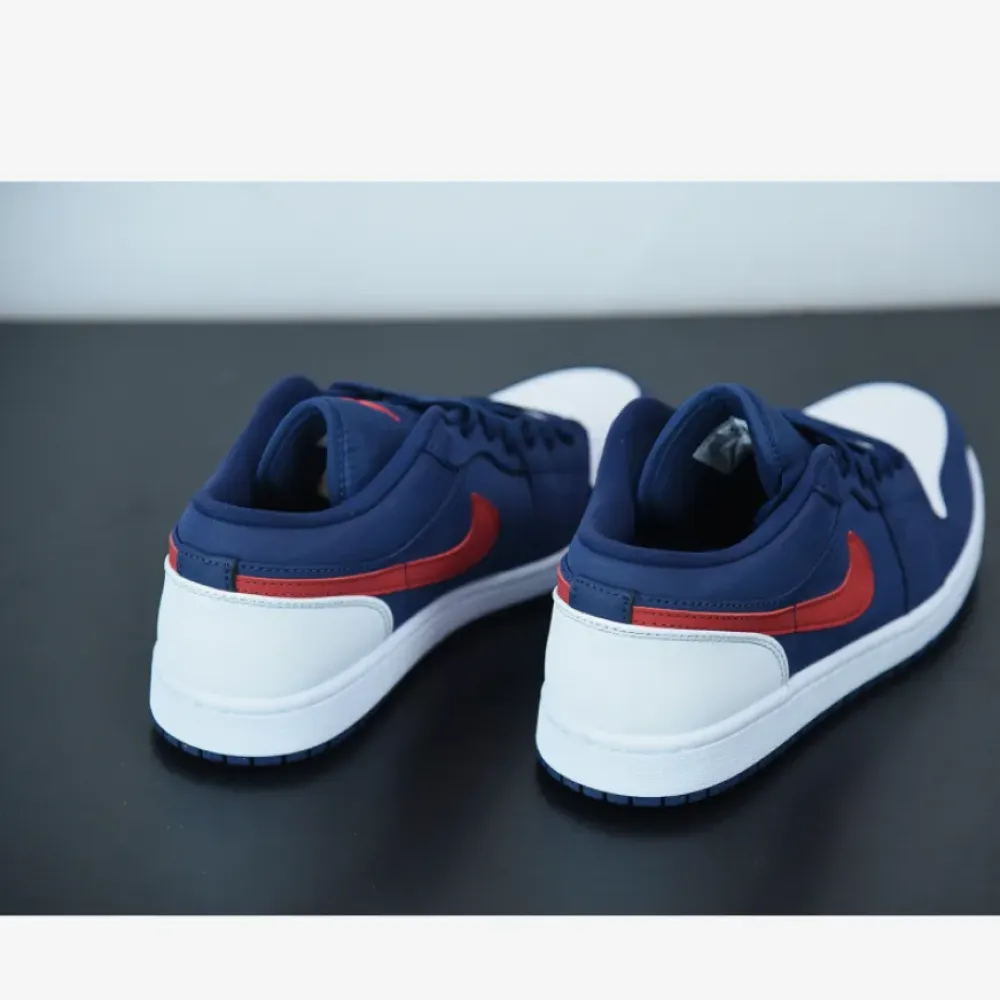 Air Jordan 1 Low ‘USA’ Navy Blue/White-Red  CZ8454-400