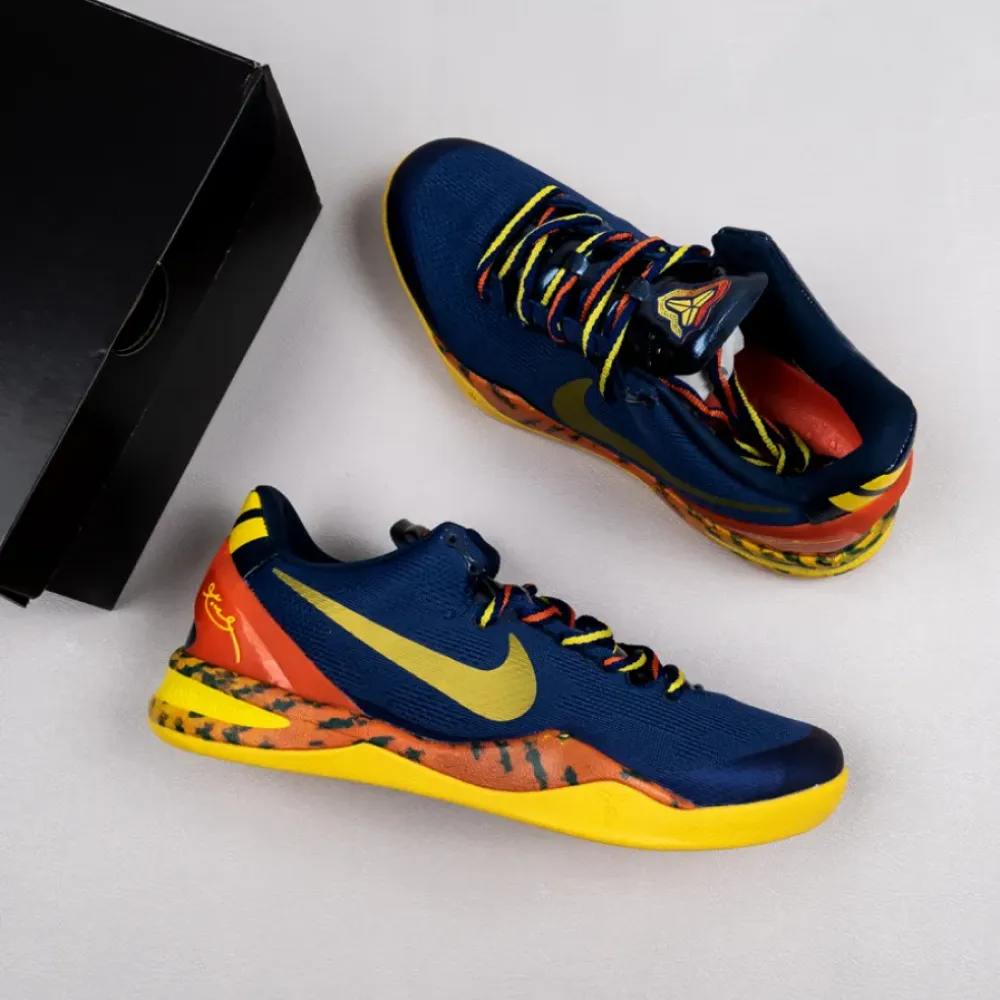 Nike Kobe 8 System ‘Barcelona’ Deep Royal/Team Orange  555035-402