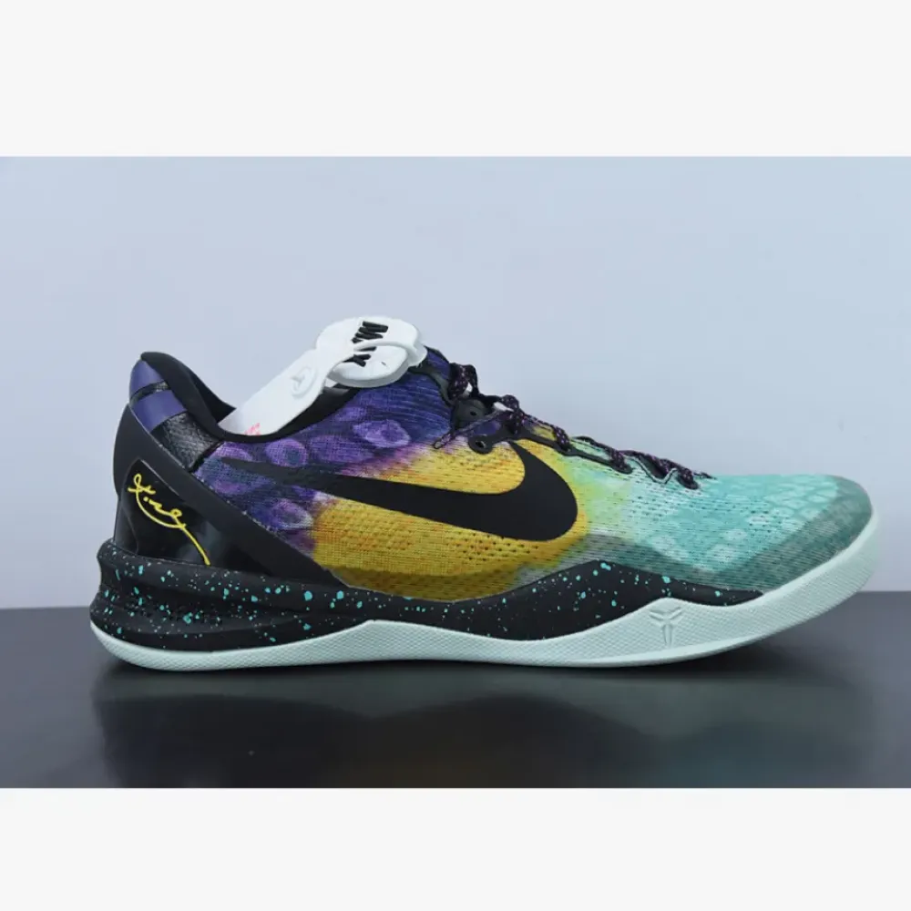 Nike Kobe 8 System ‘Easter’ Fiberglass/Court Purple-Black-Laser Purple  555035-302