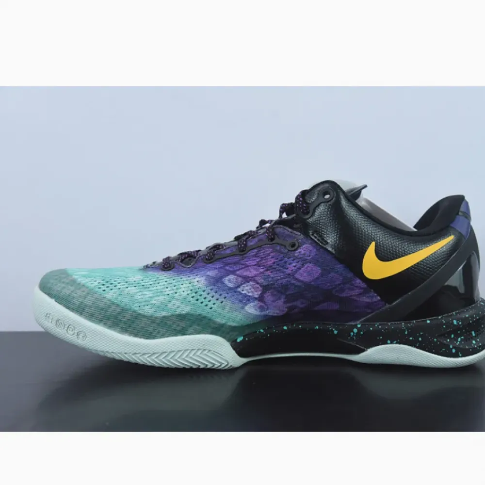 Nike Kobe 8 System ‘Easter’ Fiberglass/Court Purple-Black-Laser Purple  555035-302