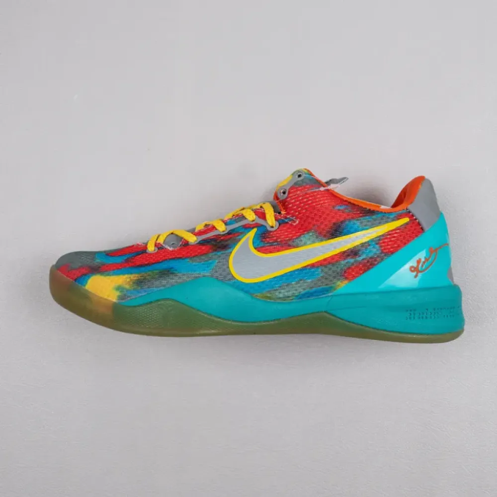 Nike Kobe 8 System ‘Venice Beach’ Grey/Metallic Silver-Tour Yellow  555286-002