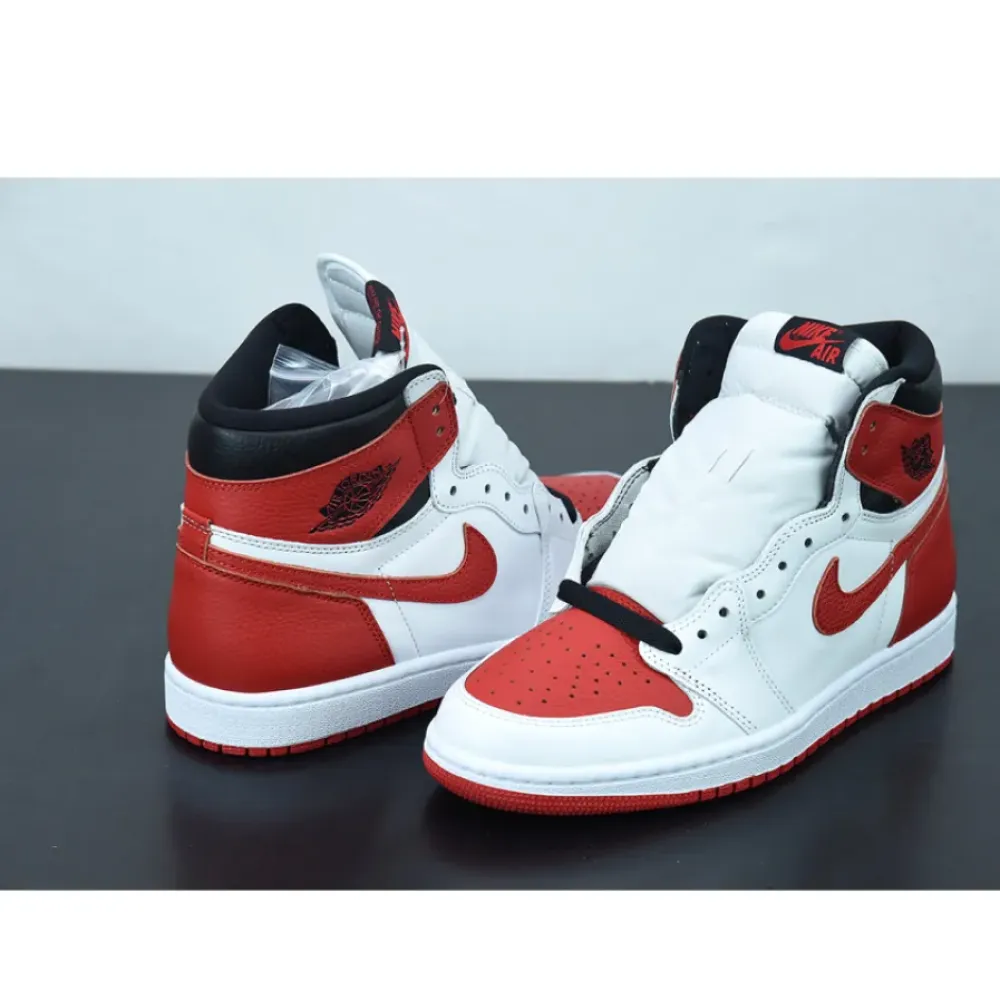 Air Jordan 1 High OG ’Heritage‘ White/University Red-Black  555088-161