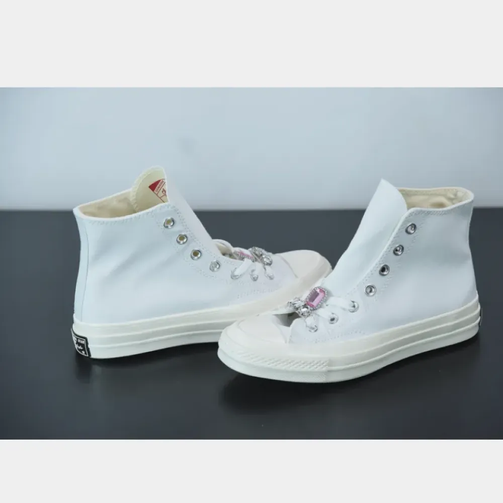 Converse Chuck 70 Hi Taylor White Pink  170621C