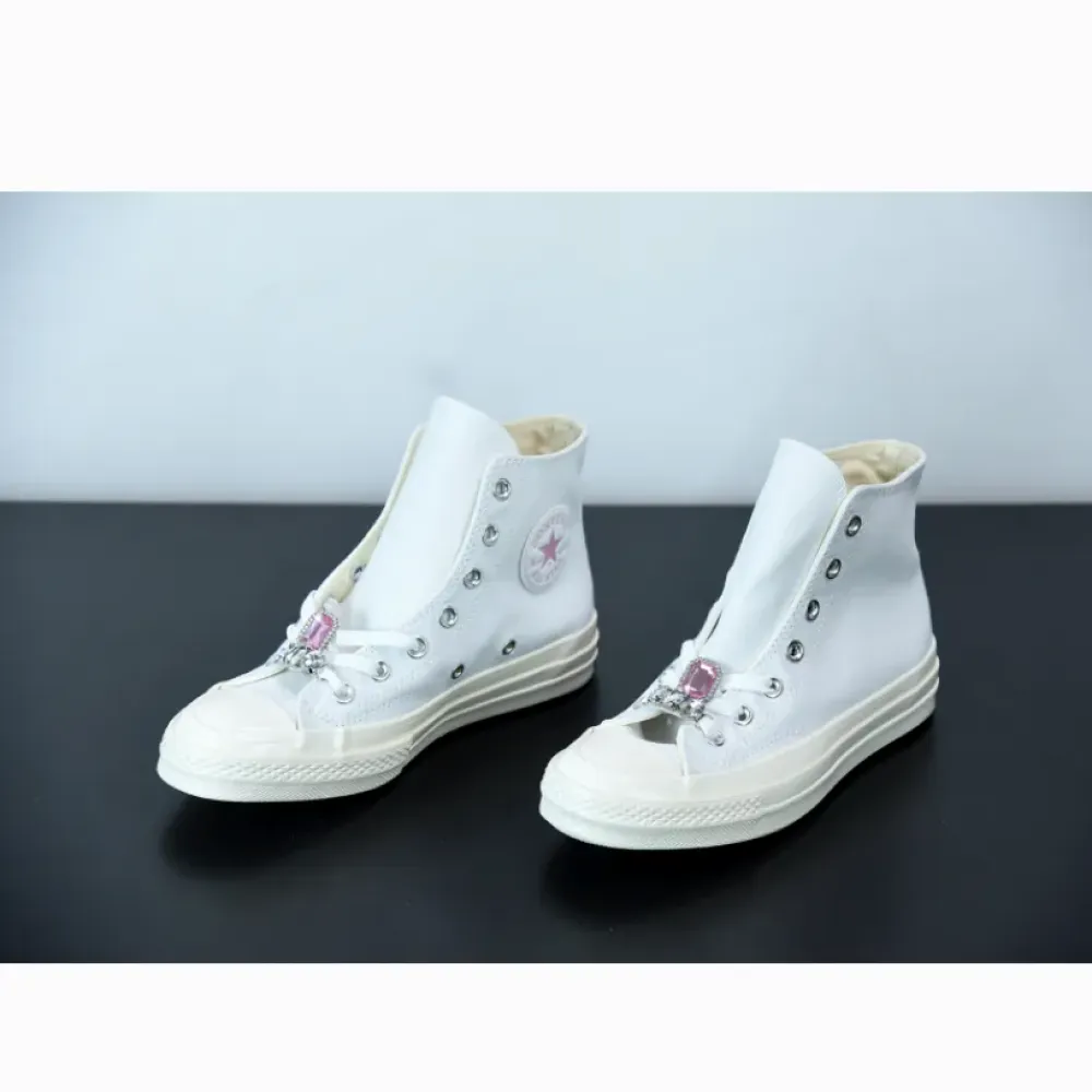 Converse Chuck 70 Hi Taylor White Pink  170621C