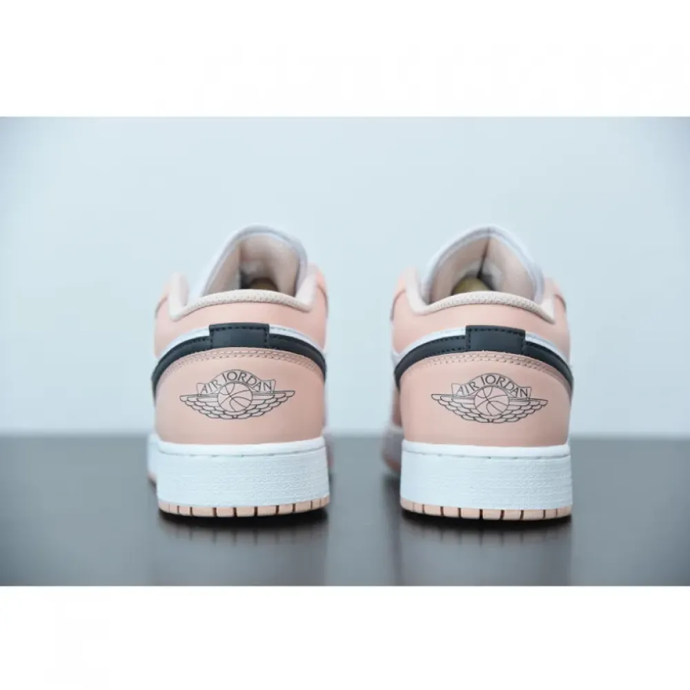 Air Jordan 1 Low GS Light Arctic Pink/White-Black  553560-800