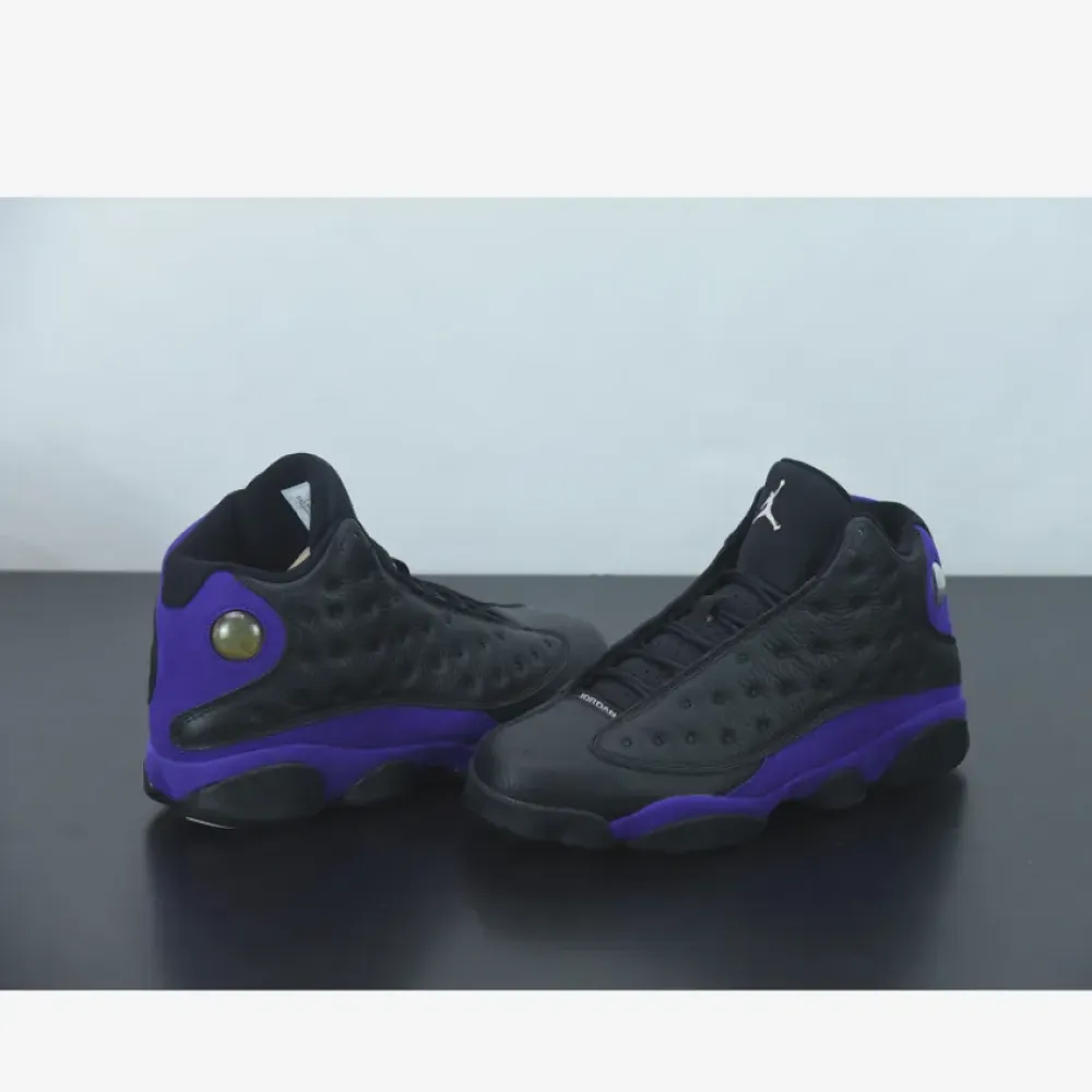 Air Jordan 13 Black/White-Court Purple  DJ5982-015