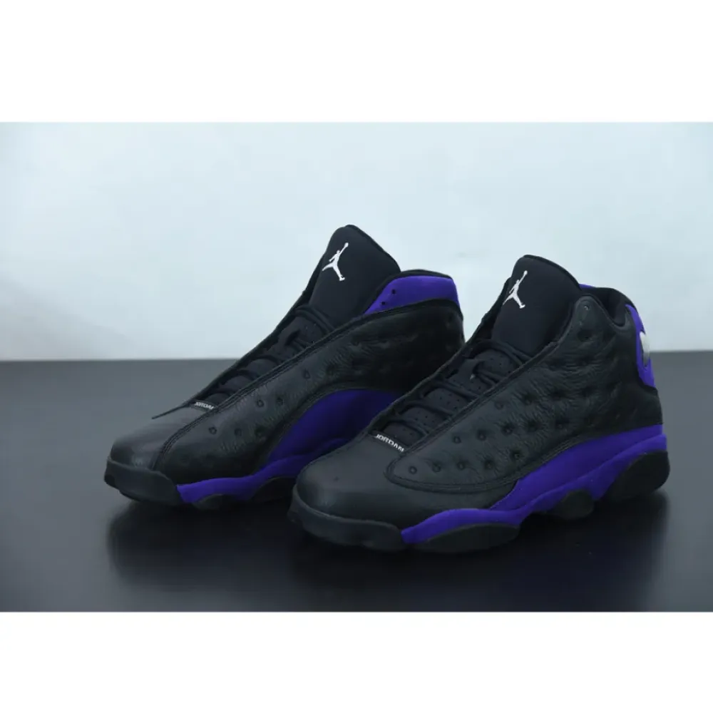 Air Jordan 13 Black/White-Court Purple  DJ5982-015