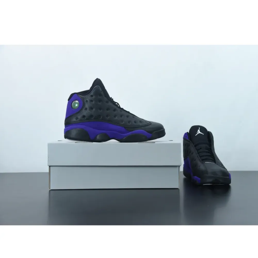Air Jordan 13 Black/White-Court Purple  DJ5982-015