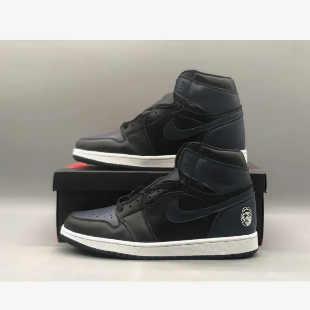 The Spike Lee x Air Jordan 1 Retro High OG Midnight Navy/Black-White 705588-550