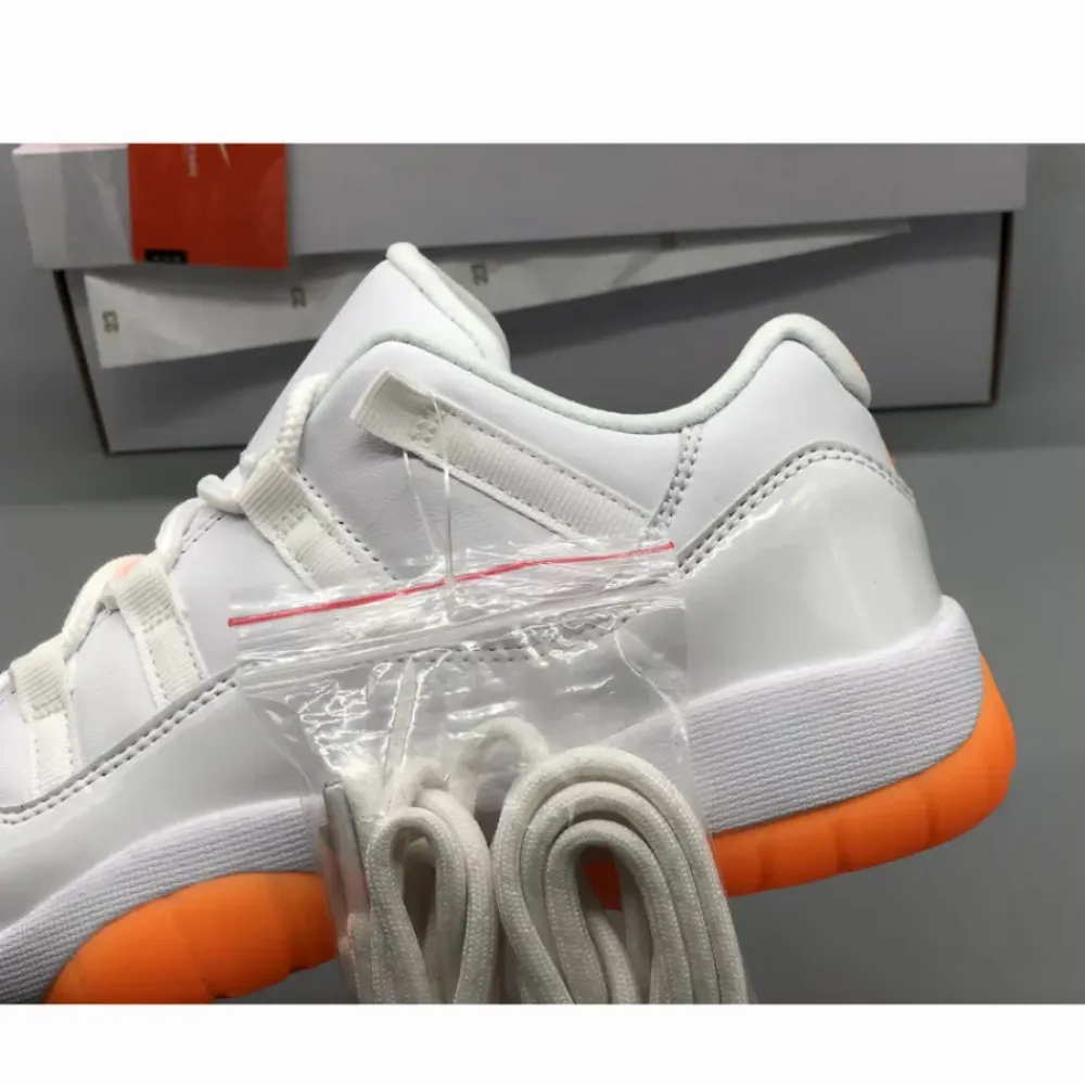 Air Jordan 11 Low White/Bright Citrus  AH7860-139