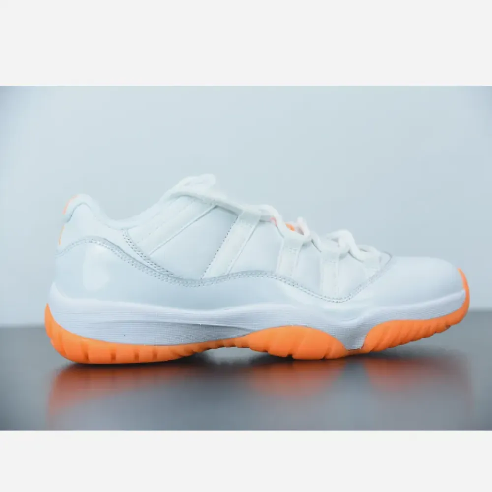 Air Jordan 11 Low White/Bright Citrus  AH7860-139