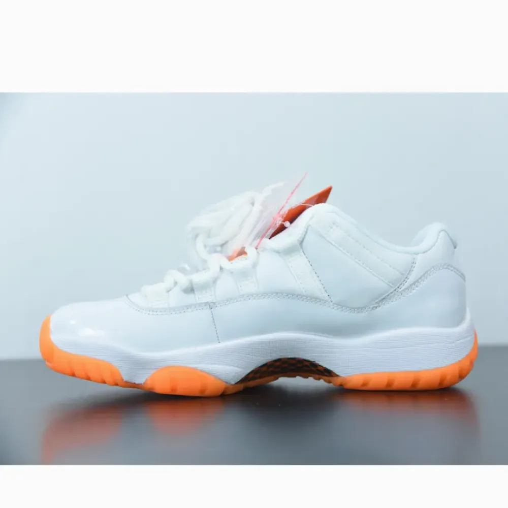 Air Jordan 11 Low White/Bright Citrus  AH7860-139