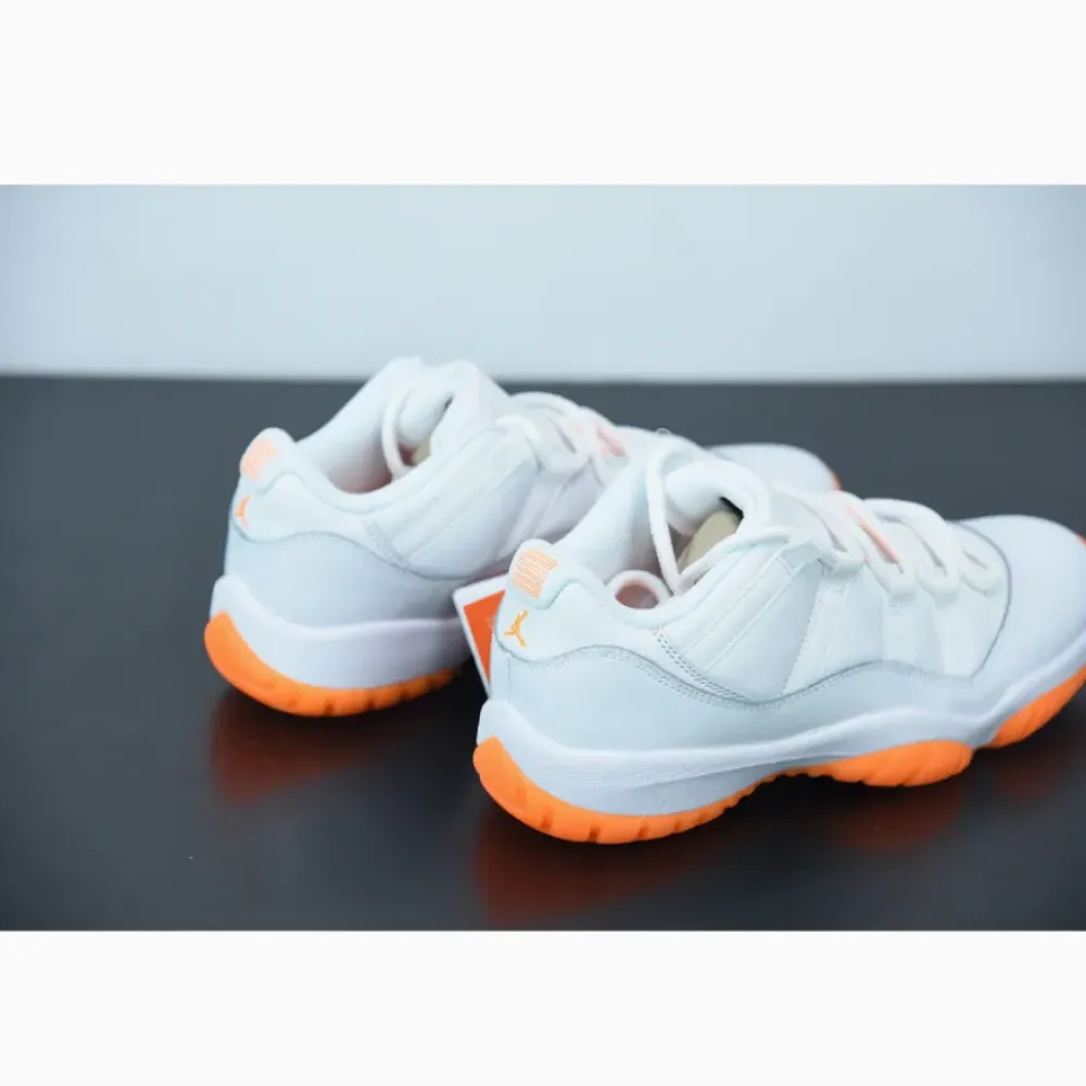 Air Jordan 11 Low White/Bright Citrus  AH7860-139