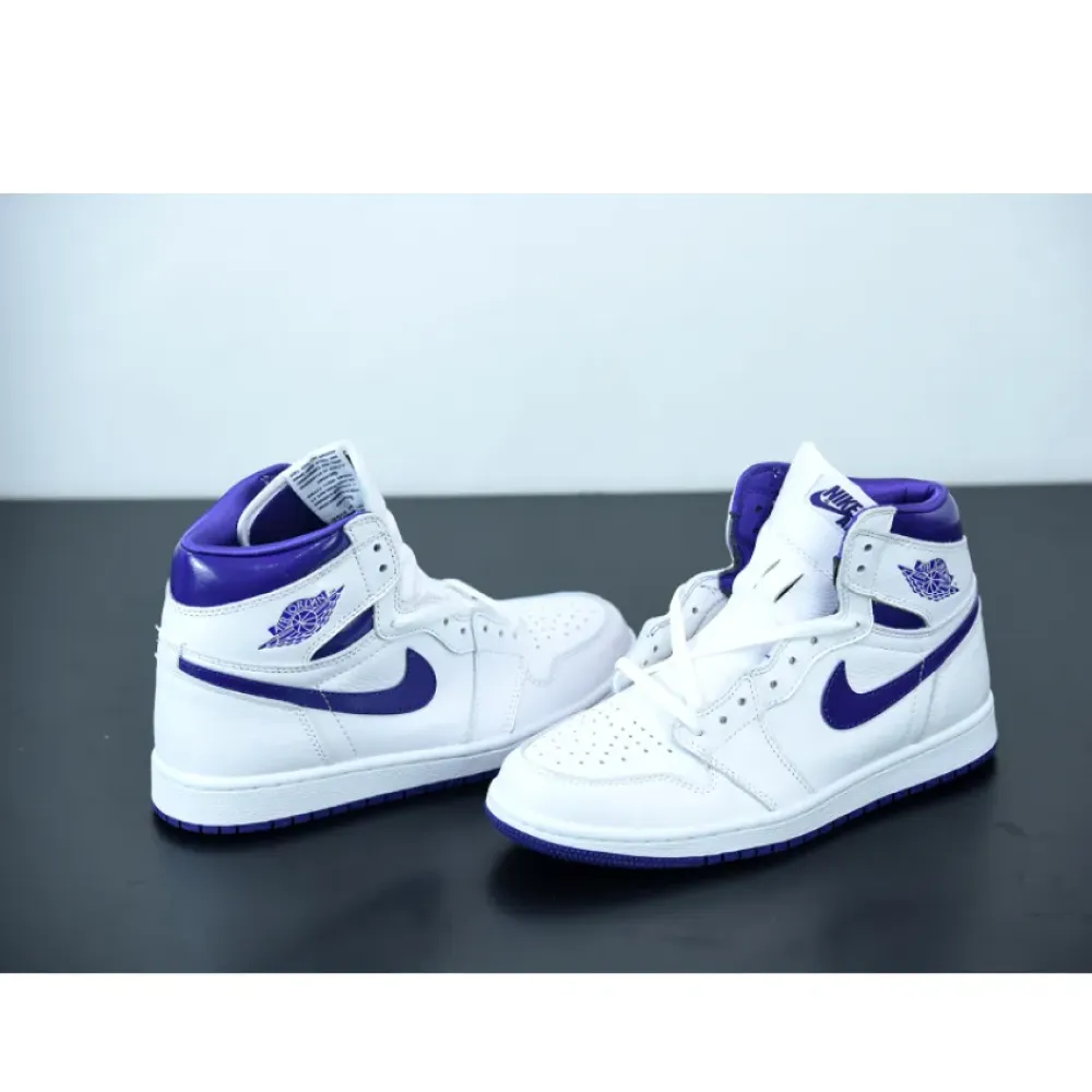 Air Jordan 1 High OG White/Court Purple  CD0461-151