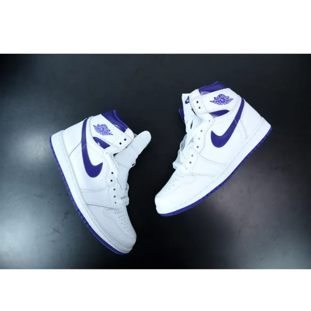 Air Jordan 1 High OG White/Court Purple  CD0461-151