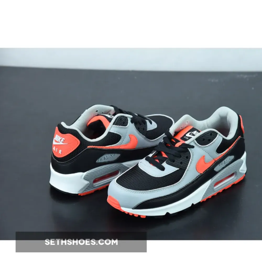 Nike Air Max 90 “Infrared” Black/Radiant Red  CZ4222-001