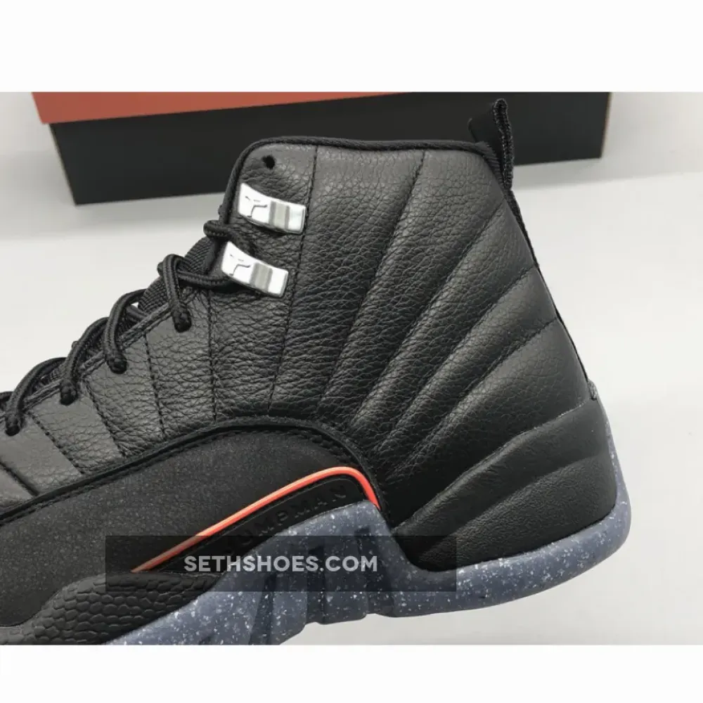 Air Jordan 12 “Utility” Black/Black-Bright Crimson-White  DC1062-006
