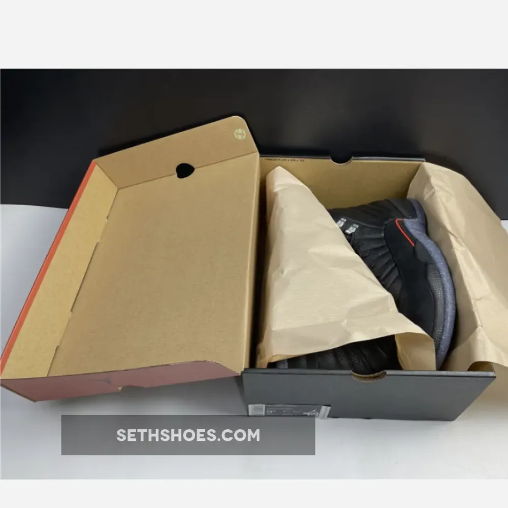 Air Jordan 12 “Utility” Black/Black-Bright Crimson-White  DC1062-006