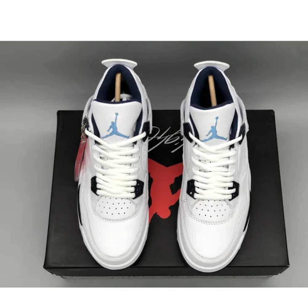 Air Jordan 4 Retro “Columbia” White/Legend Blue-Midnight Navy 314254-107