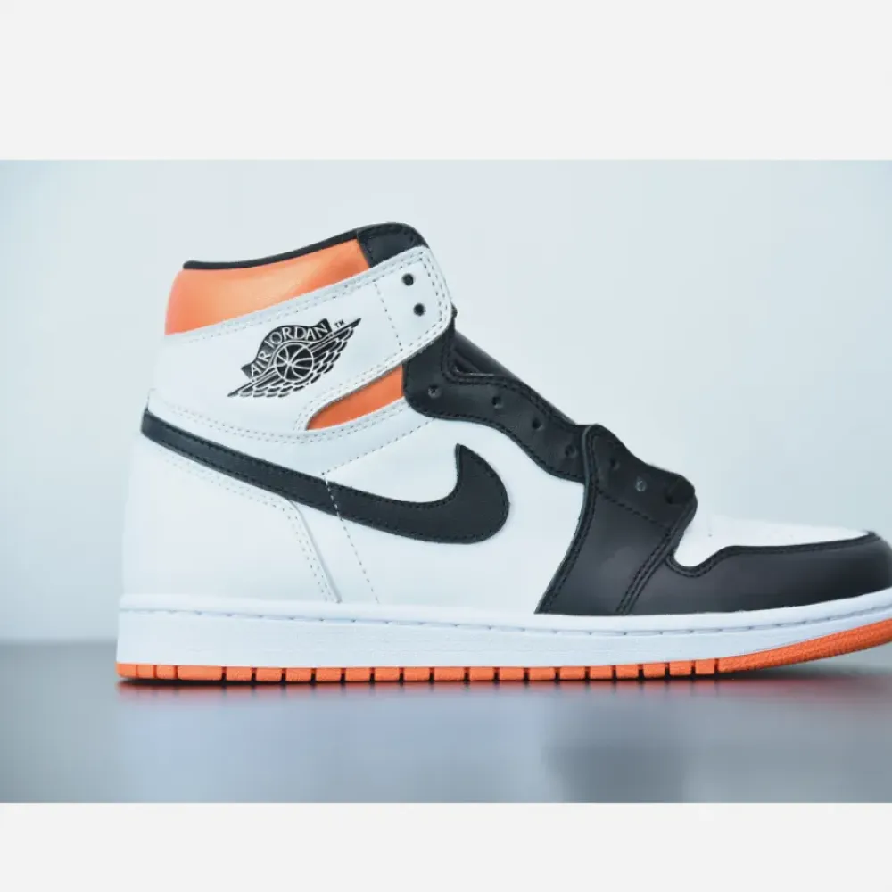 Air Jordan 1 High OG White/Electro Orange-Black  555088-180
