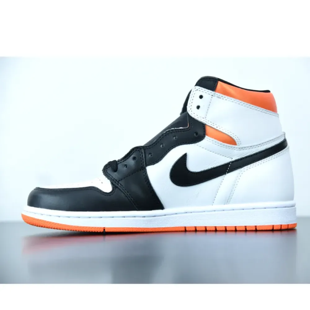 Air Jordan 1 High OG White/Electro Orange-Black  555088-180