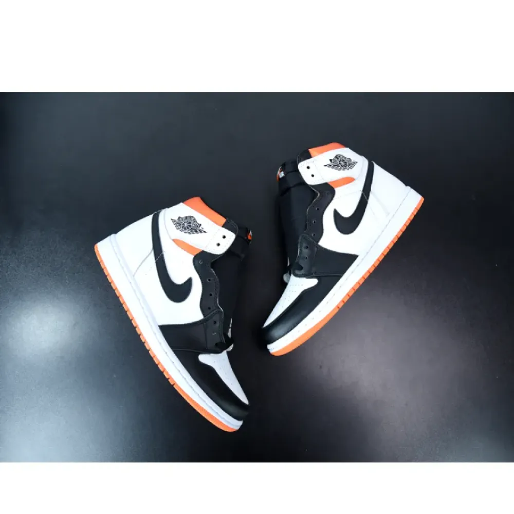 Air Jordan 1 High OG White/Electro Orange-Black  555088-180
