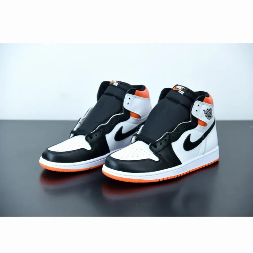 Air Jordan 1 High OG White/Electro Orange-Black  555088-180