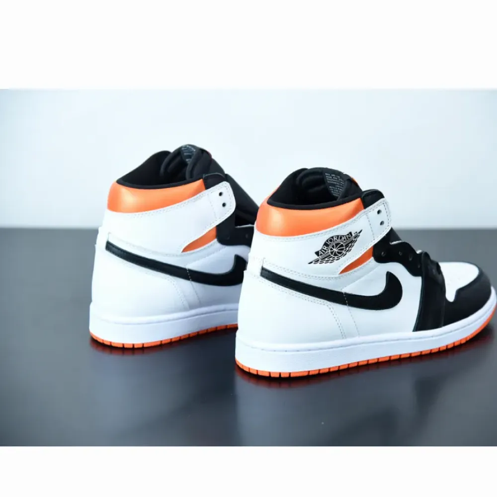 Air Jordan 1 High OG White/Electro Orange-Black  555088-180