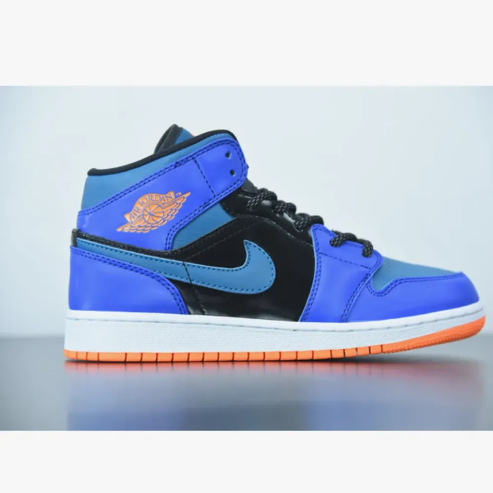 Air Jordan 1 Mid GS Racer Blue Green Abyss  554725-440