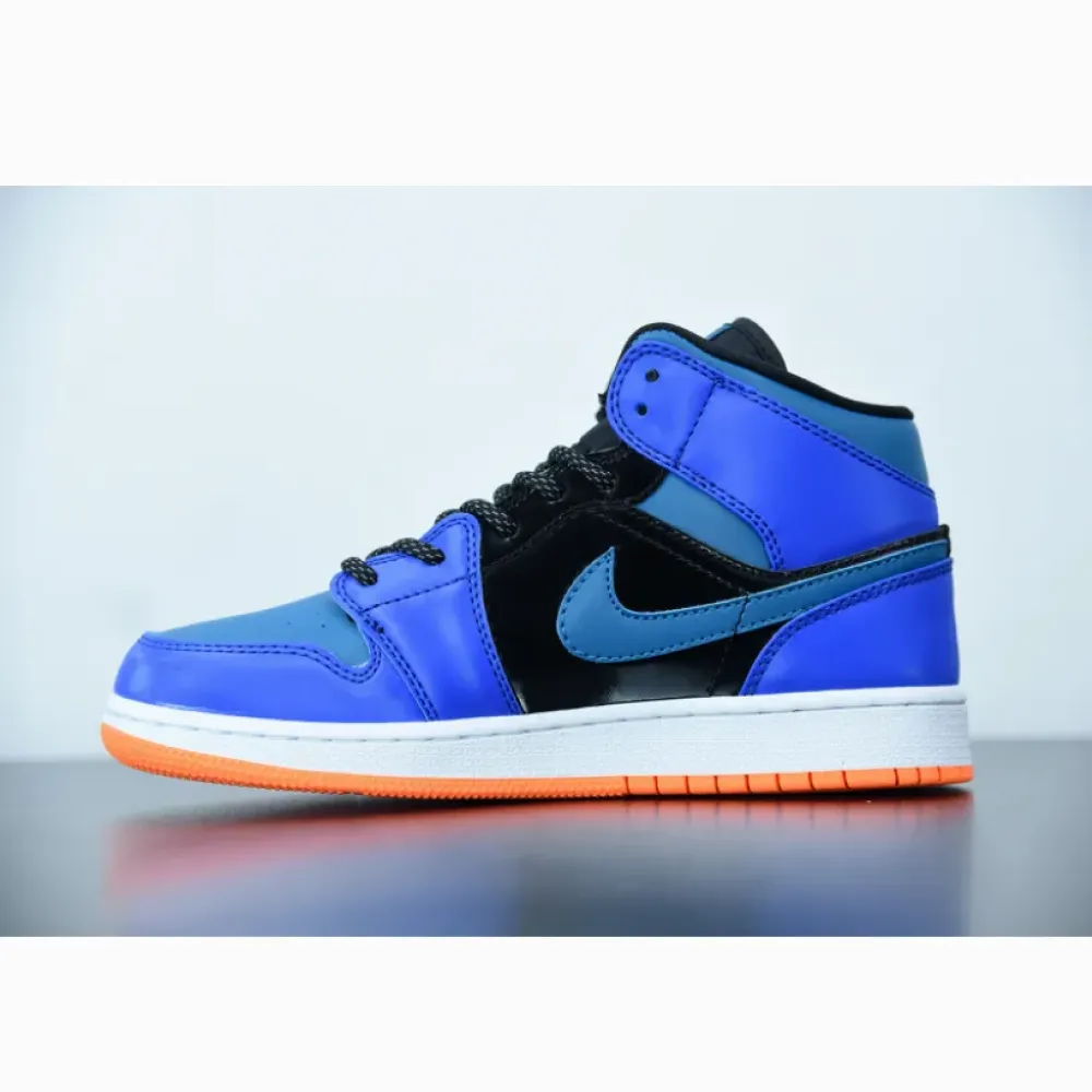 Air Jordan 1 Mid GS Racer Blue Green Abyss  554725-440