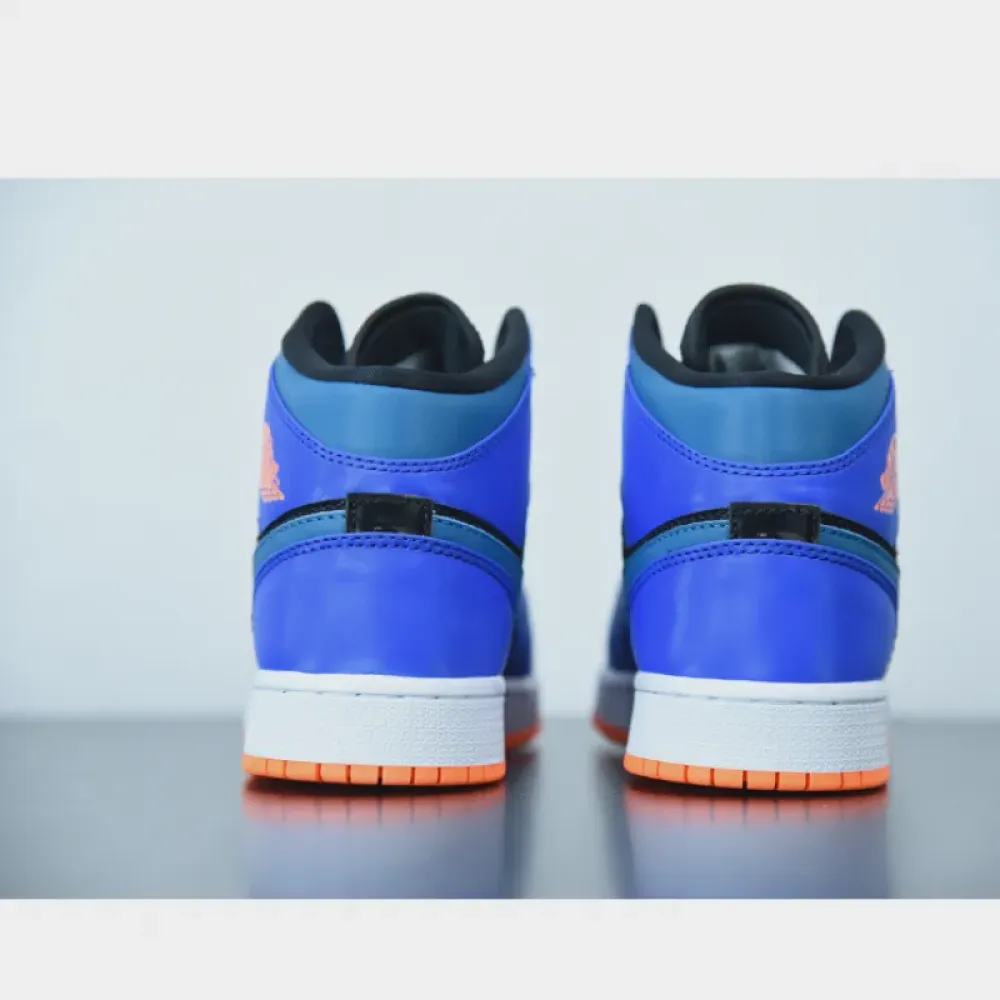 Air Jordan 1 Mid GS Racer Blue Green Abyss  554725-440