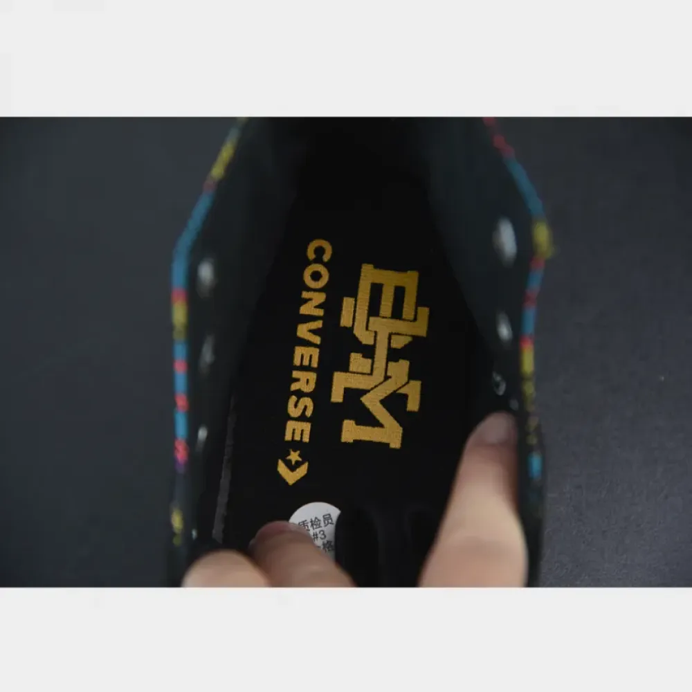 Converse Chuck 70 Hi “BHM” Black/Egret/Yellow  165556C