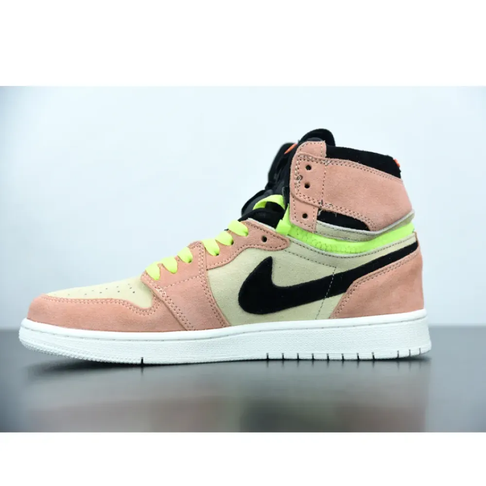 Air Jordan 1 High Switch Peach Neon  CW6576-800