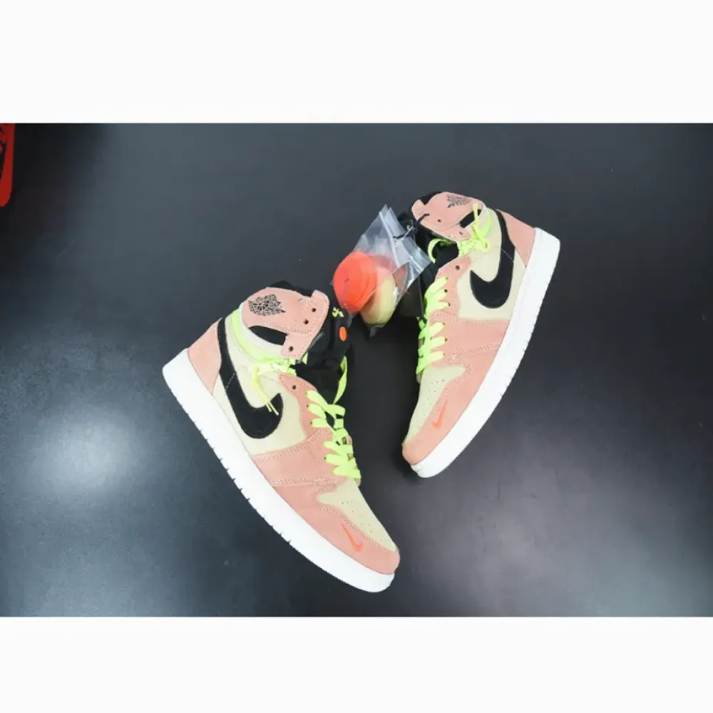 Air Jordan 1 High Switch Peach Neon  CW6576-800