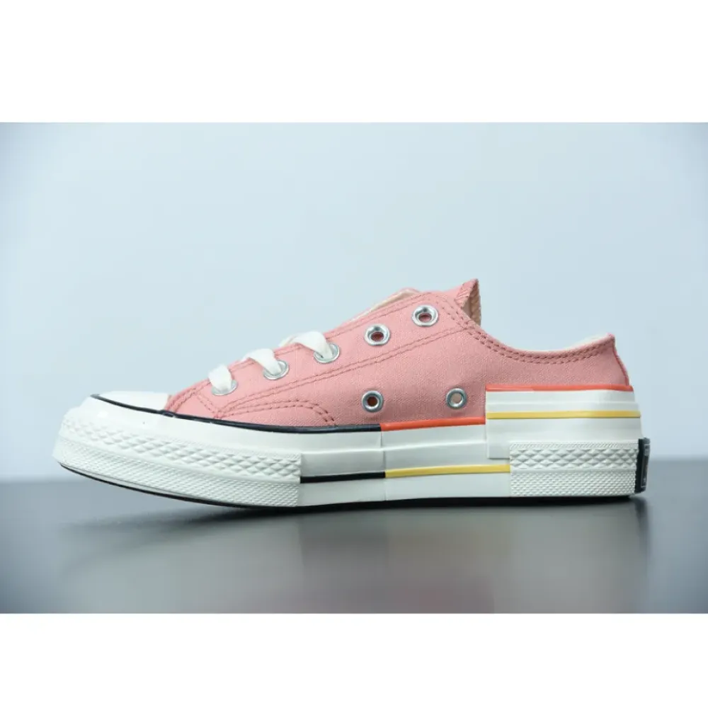 Converse Colorblock Chuck 70 Low Top Pink Quartz/Bright Poppy 570788C