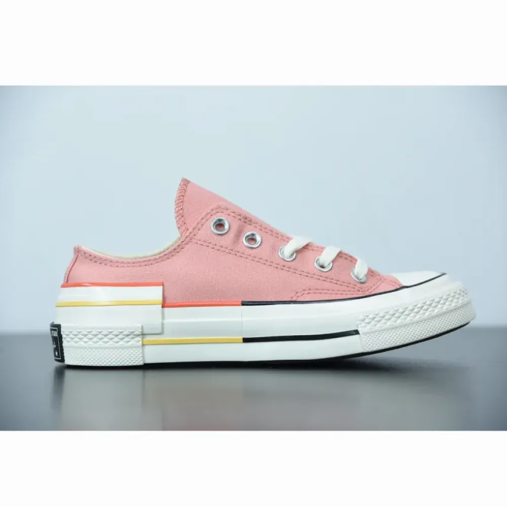 Converse Colorblock Chuck 70 Low Top Pink Quartz/Bright Poppy 570788C
