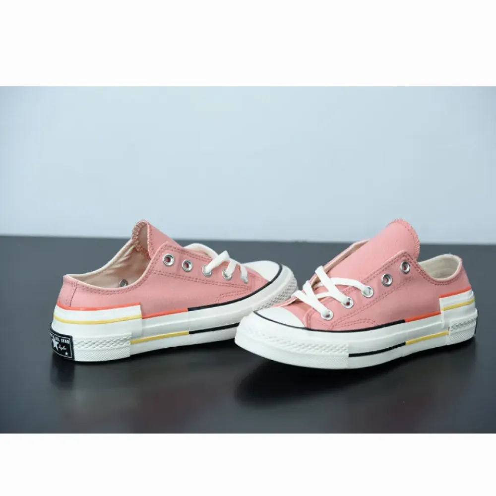Converse Colorblock Chuck 70 Low Top Pink Quartz/Bright Poppy 570788C