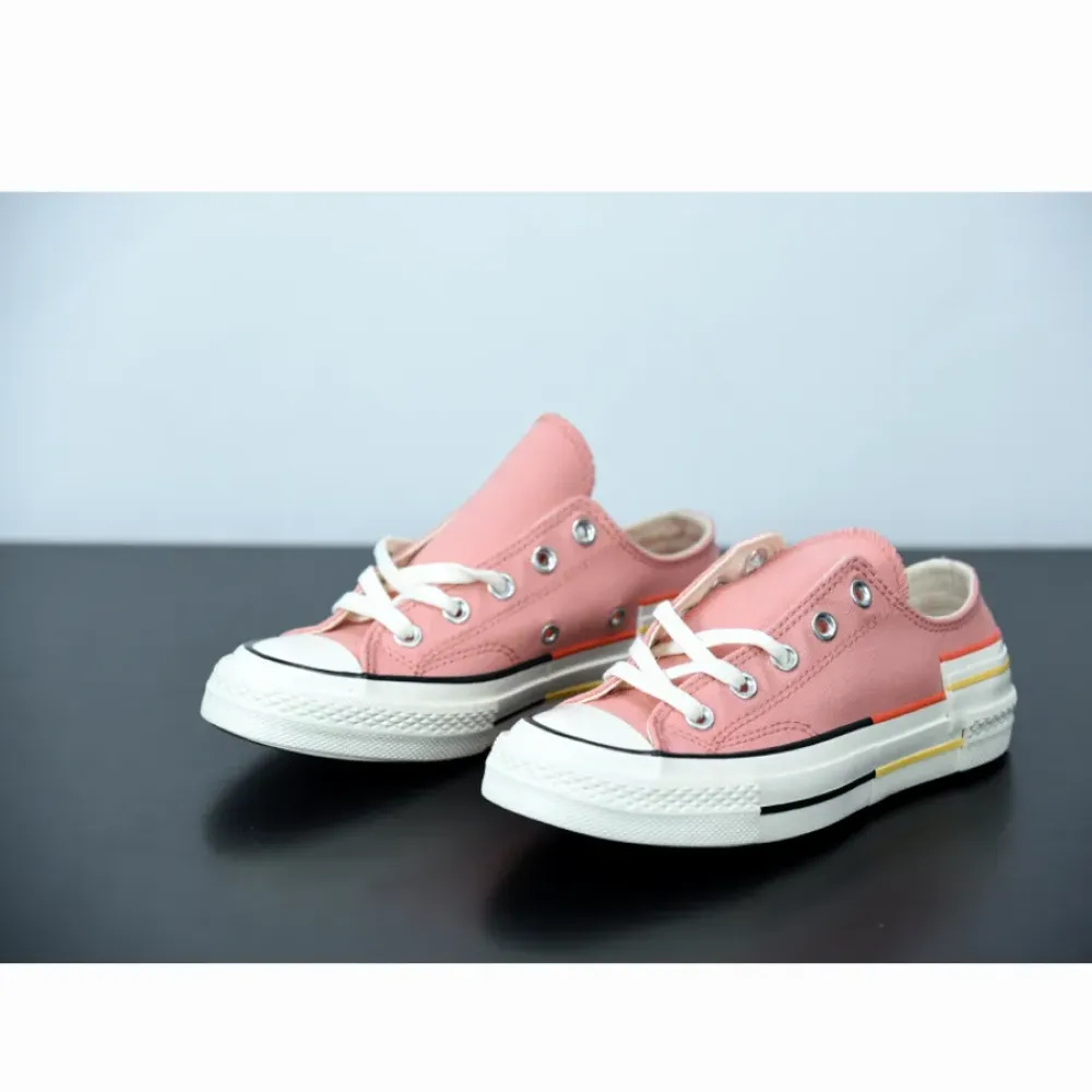 Converse Colorblock Chuck 70 Low Top Pink Quartz/Bright Poppy 570788C
