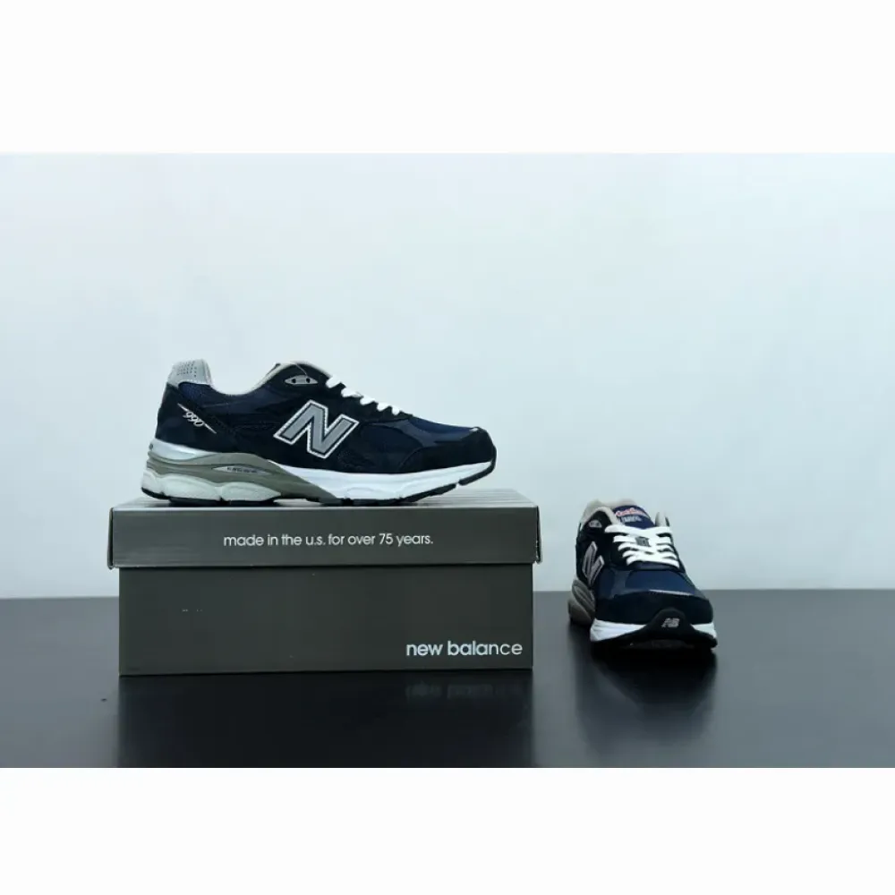 New Balance 990v3 Navy White  M990NB3