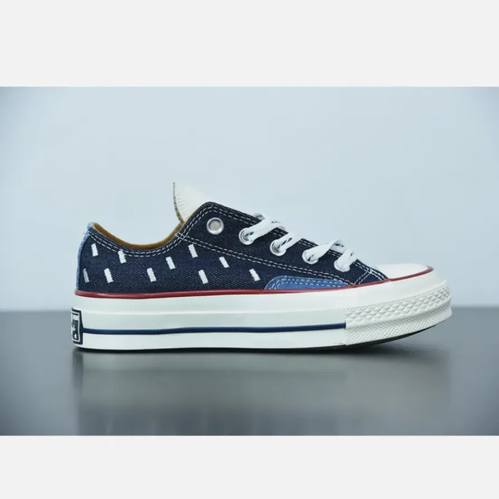 Converse Indigo Boro Chuck 70 Low Top Midnight Navy/Egret/Garnet 171065C
