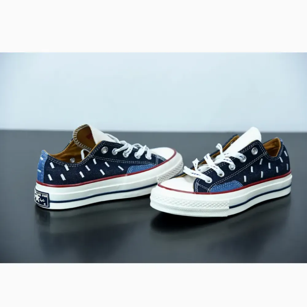 Converse Indigo Boro Chuck 70 Low Top Midnight Navy/Egret/Garnet 171065C