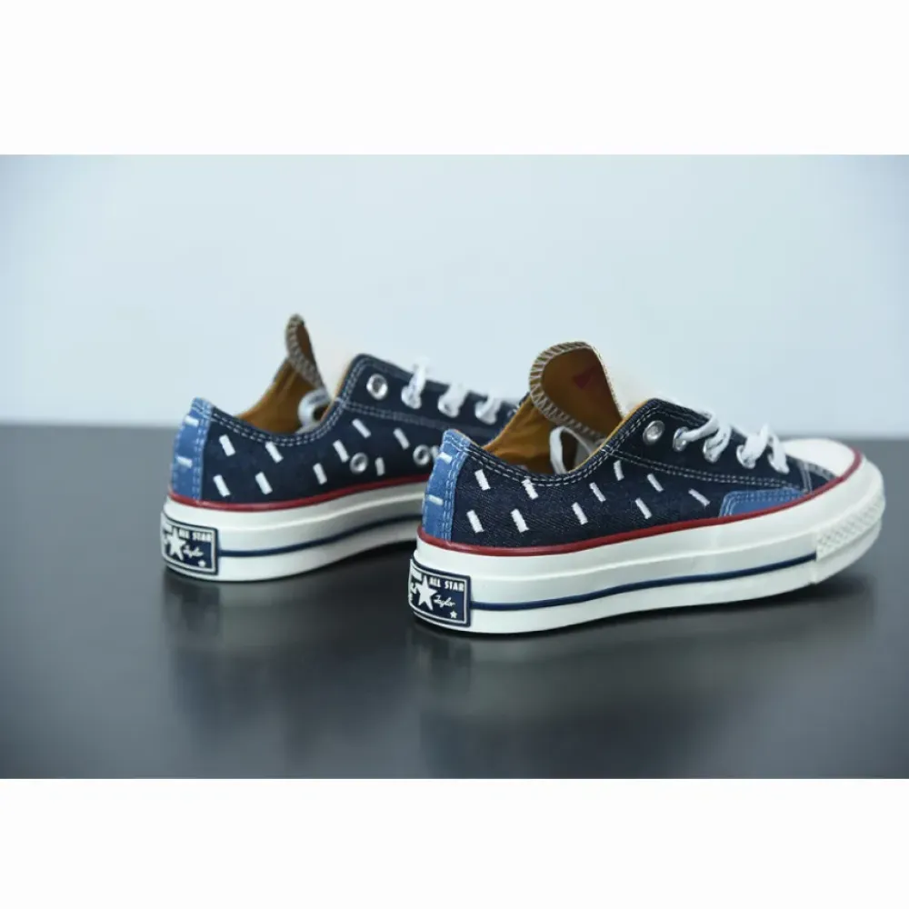 Converse Indigo Boro Chuck 70 Low Top Midnight Navy/Egret/Garnet 171065C