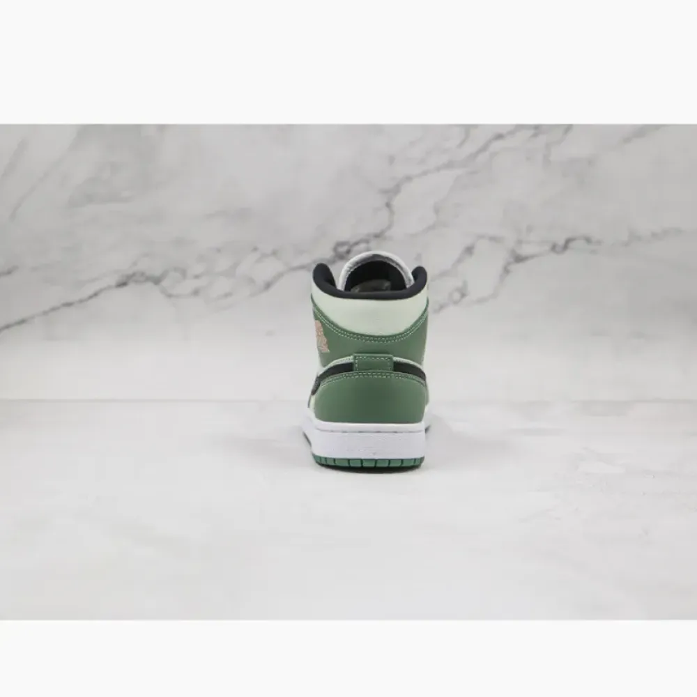 Air Jordan 1 Mid SE Dutch Green/Black-Barely Green  CZ0774-300