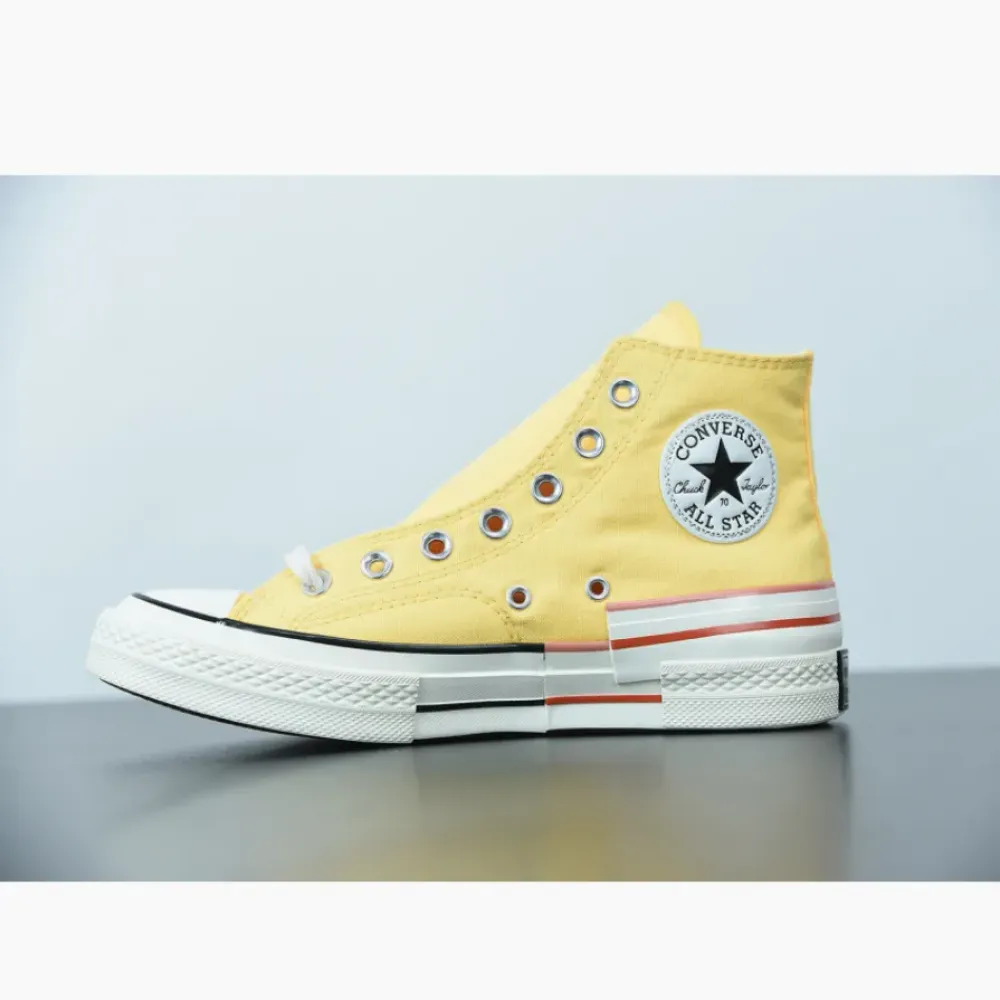 Converse Colorblock Chuck 70 High Top Citron Pulse/Pink Quartz/Egret 570787C
