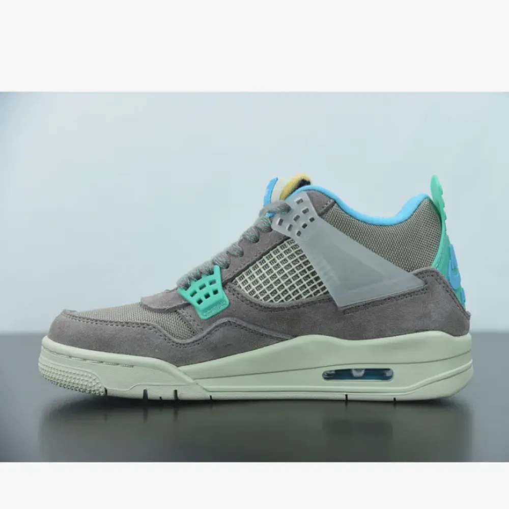Union x Air Jordan 4 “30th Anniversary” Taupe Haze/Blue Fury-Khaki-Roma Green DJ5718-242
