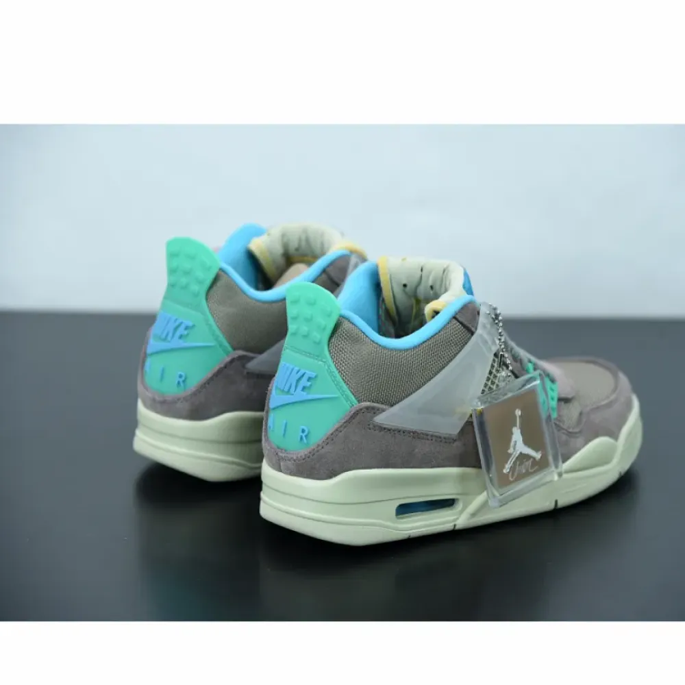 Union x Air Jordan 4 “30th Anniversary” Taupe Haze/Blue Fury-Khaki-Roma Green DJ5718-242