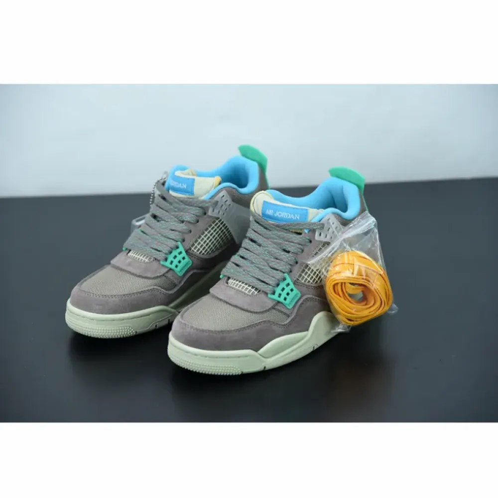 Union x Air Jordan 4 “30th Anniversary” Taupe Haze/Blue Fury-Khaki-Roma Green DJ5718-242